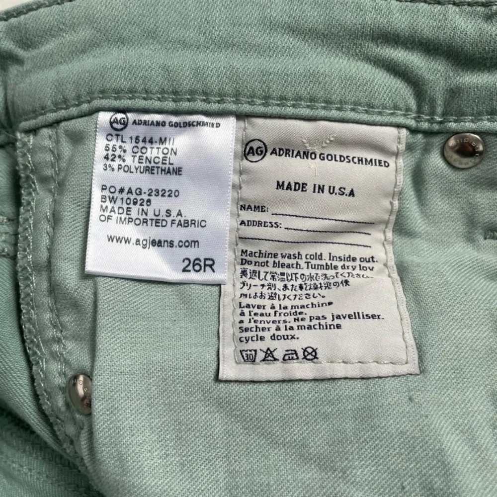 AG Adriano Goldschmied The Stevie Ankle Zip Slim Straight Leg Size 26R - Picture 7 of 13